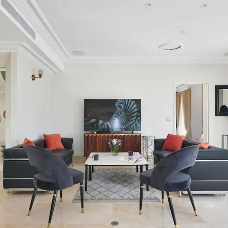 公寓 Penthouse With Pool La Croisette